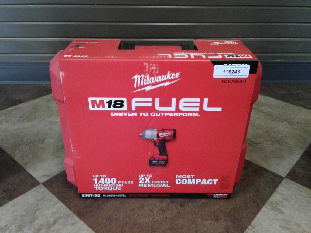 Unused Milwaukee 1/2" M18 Cordless Impact Wrench