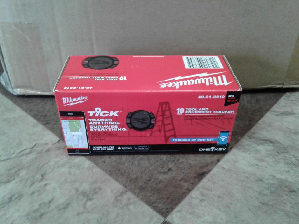 (17) Boxes Unused Milwaukee Tool Trackers