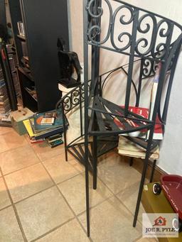 Stair step metal display shelf 48 x 32