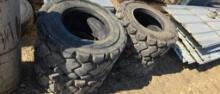 (4) SKID LOADER TIRES 12 X 16.5