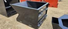 1.5 C.Y. SKID STEER HOPPER WITH FORK POCKETS