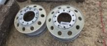 (2) ALUMINUM TRUCK RIMS