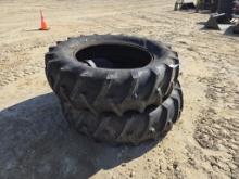 (2) FIRESTONE 18.4 X 38 TRACTION FIELD & ROAD