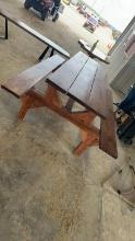 ROUGH SAWN WALNUT PICNIC TABLE