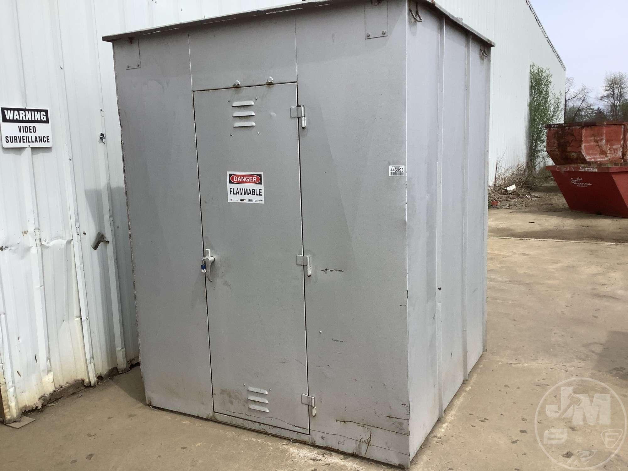 OUTDOOR FLAMMABLE STORAGE BUILDING 6 FT X 6 FT, 8