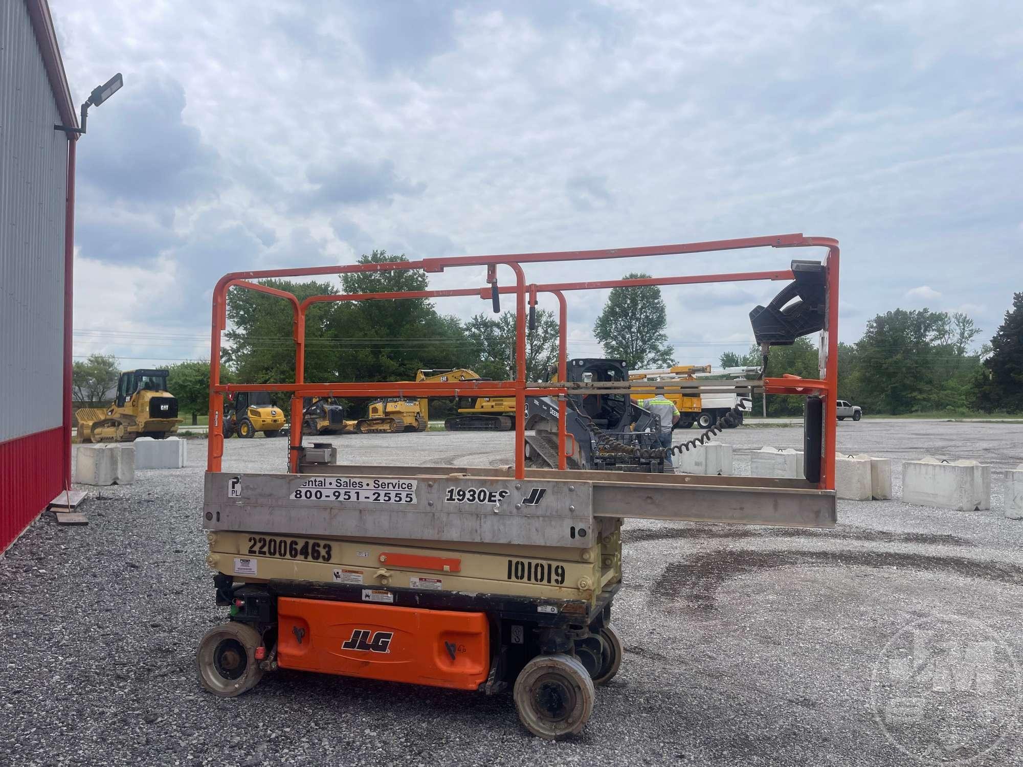 2012 JLG 1930ES 25.3’...... SCISSOR LIFT SN: 0200212048