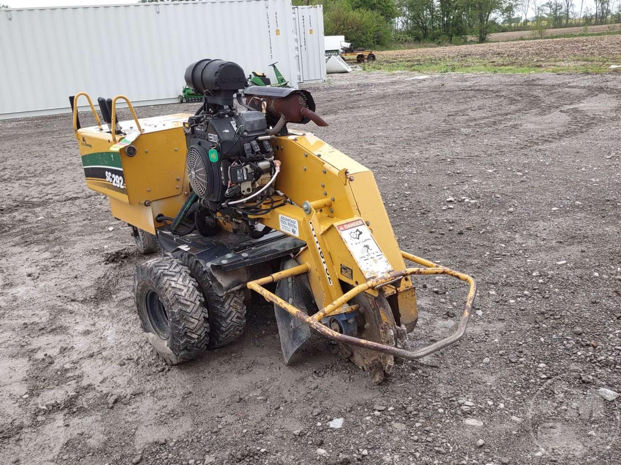 2017 VERMEER SC292 SN: 1VRE102Y3F1000491 STUMP GRINDER