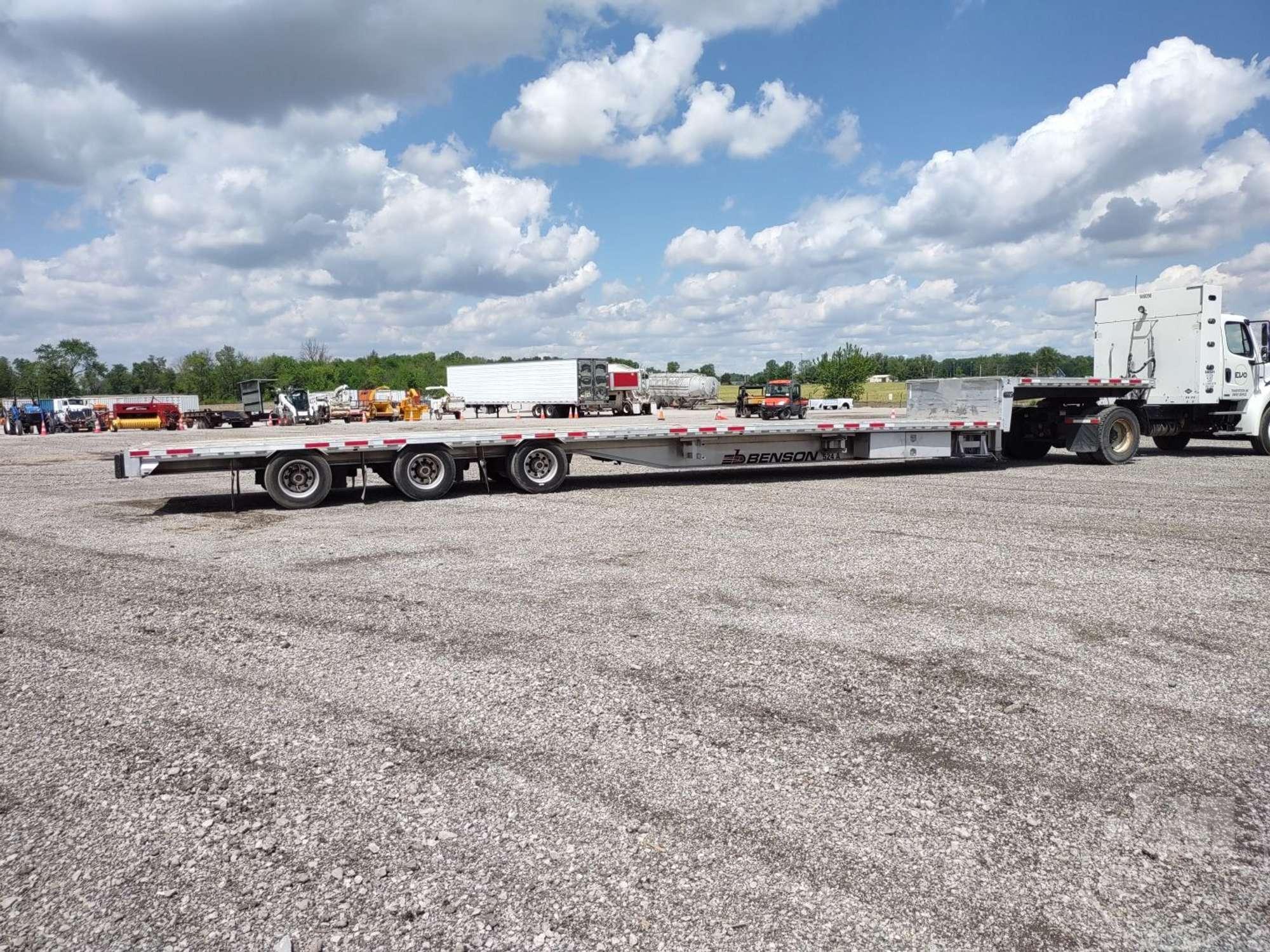 2019 BENSON TRANSCRAFT  48'X96" ALUMINUM STEPDECK TRAILER VIN: 1TTE533A2L3217702