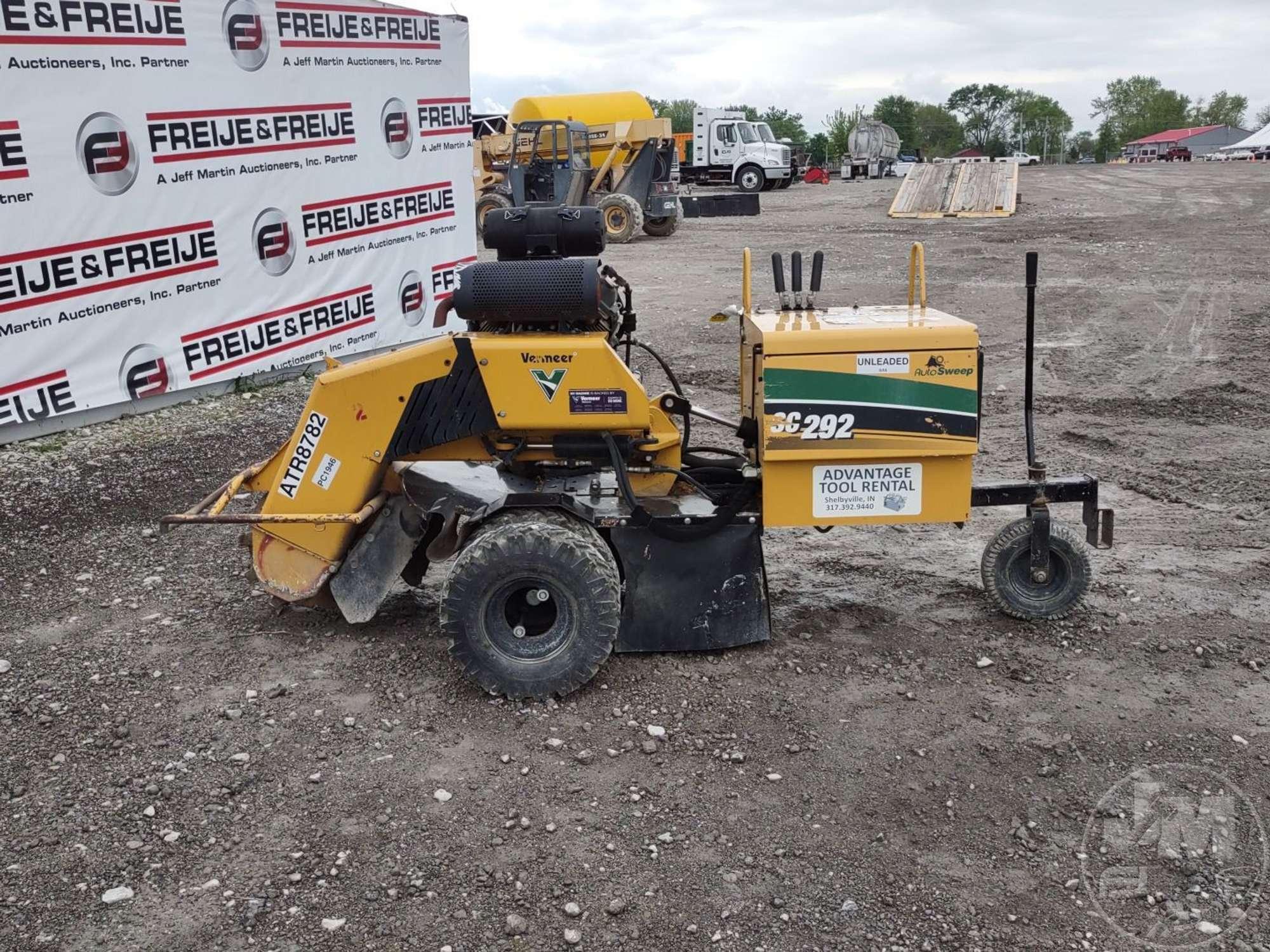 2017 VERMEER SC292 SN: 1VRE102Y3F1000491 STUMP GRINDER