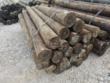 8’...... TREATED WOOD FENCE POST, QTY OF 24 PER BUNDLE