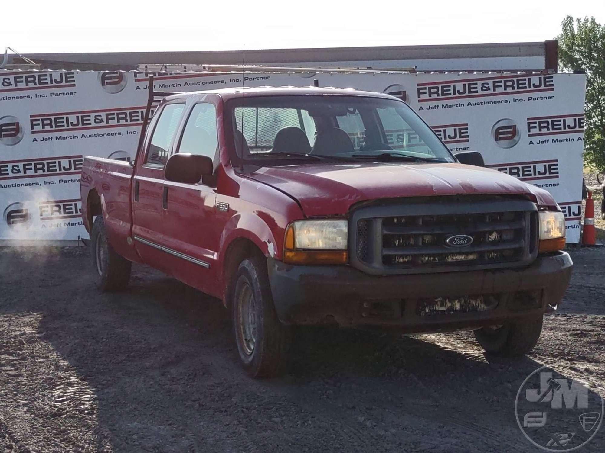 2000 FORD F-350 CREW CAB PICKUP VIN: 1FTSW30S3YEC06759