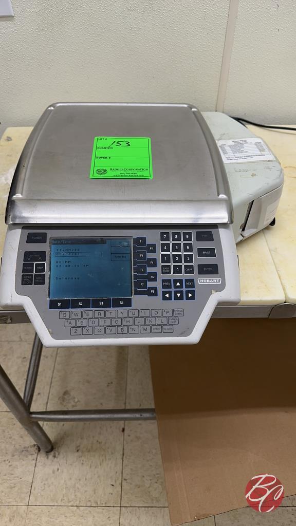 Hobart Quantum Deli Scale W/ Label Printer