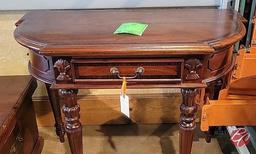 NEW Indonesia Hand Carved Mahogany Sofa Table W/