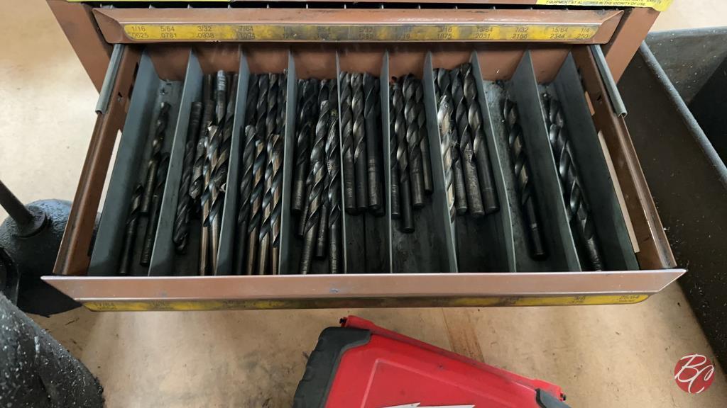 Lawson Products Drill Bits W/ Tool Box (Vary Sizes