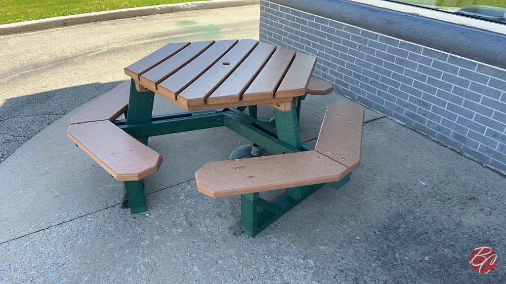 Plymold Outside Hexagon Picnic Table