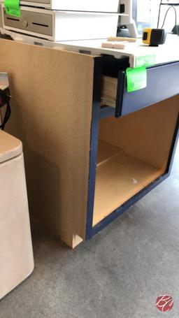 Cabinet And Plastic Counter Piece