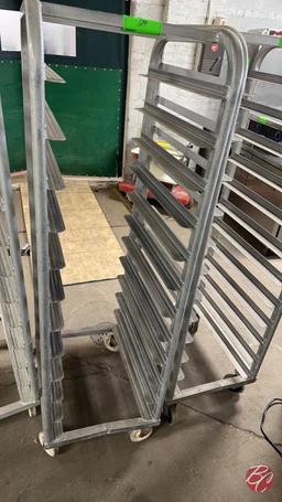 Aluminum Full Size Sheet Pan Rack W/ Casters