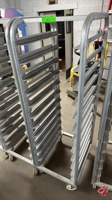 Aluminum Full Size Sheet Pan Rack W/ Casters