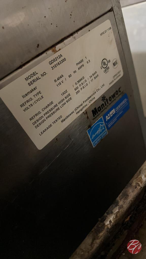 Manitowoc QD021A Ice Maker Serial# 310163300