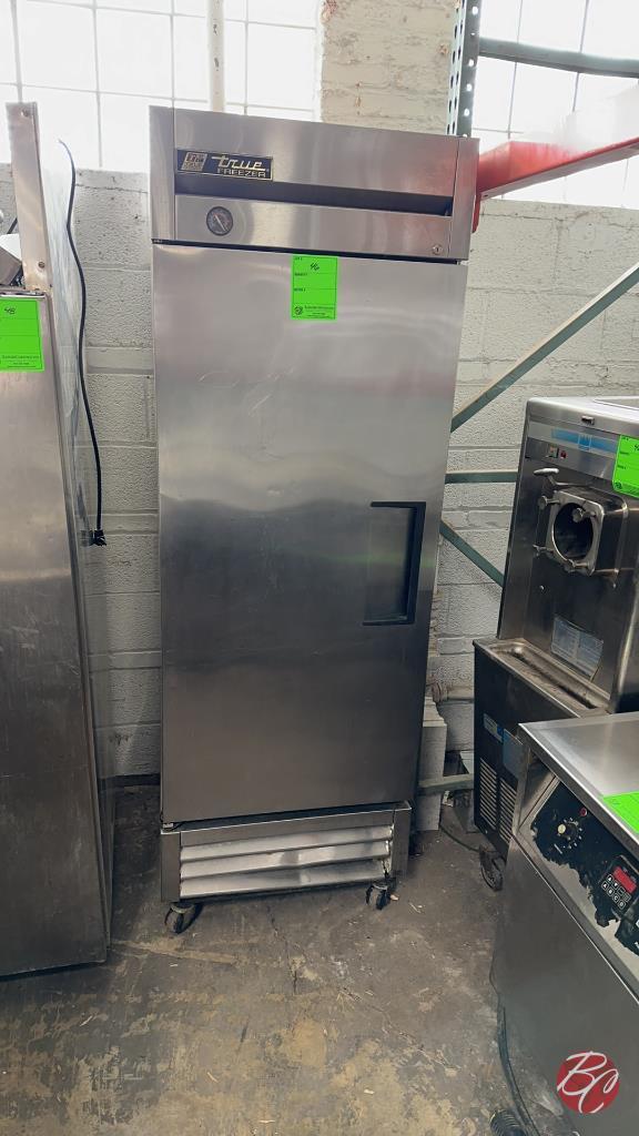 True T-19F Stainless Single Door Freezer W/Casters