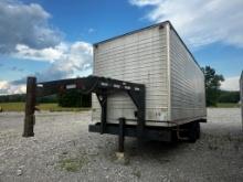 2004 HMDE 20’ TANDEM AXLE GOOSENECK STORAGE TRAILE