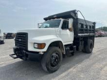 1996 FORD F800 SINGLE AXLE DUMP TRUCK