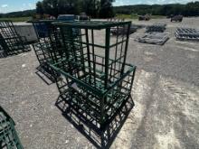 LOT OF (2) METAL STORAGE CRATE