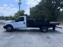 2013 FORD F-350 SD XL DRW FLAT BED SERVICE TRUCK