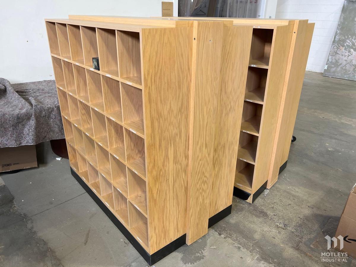 2 Double Sided Cubby Storage Units