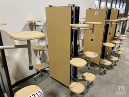 Mobile Folding Cafeteria Table