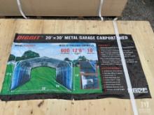 Diggit MSC2030F 20'x30' Metal Garage Carport Shed