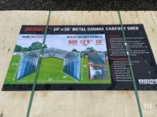 Diggit MSC2030F 20'x30' Metal Garage Carport Shed