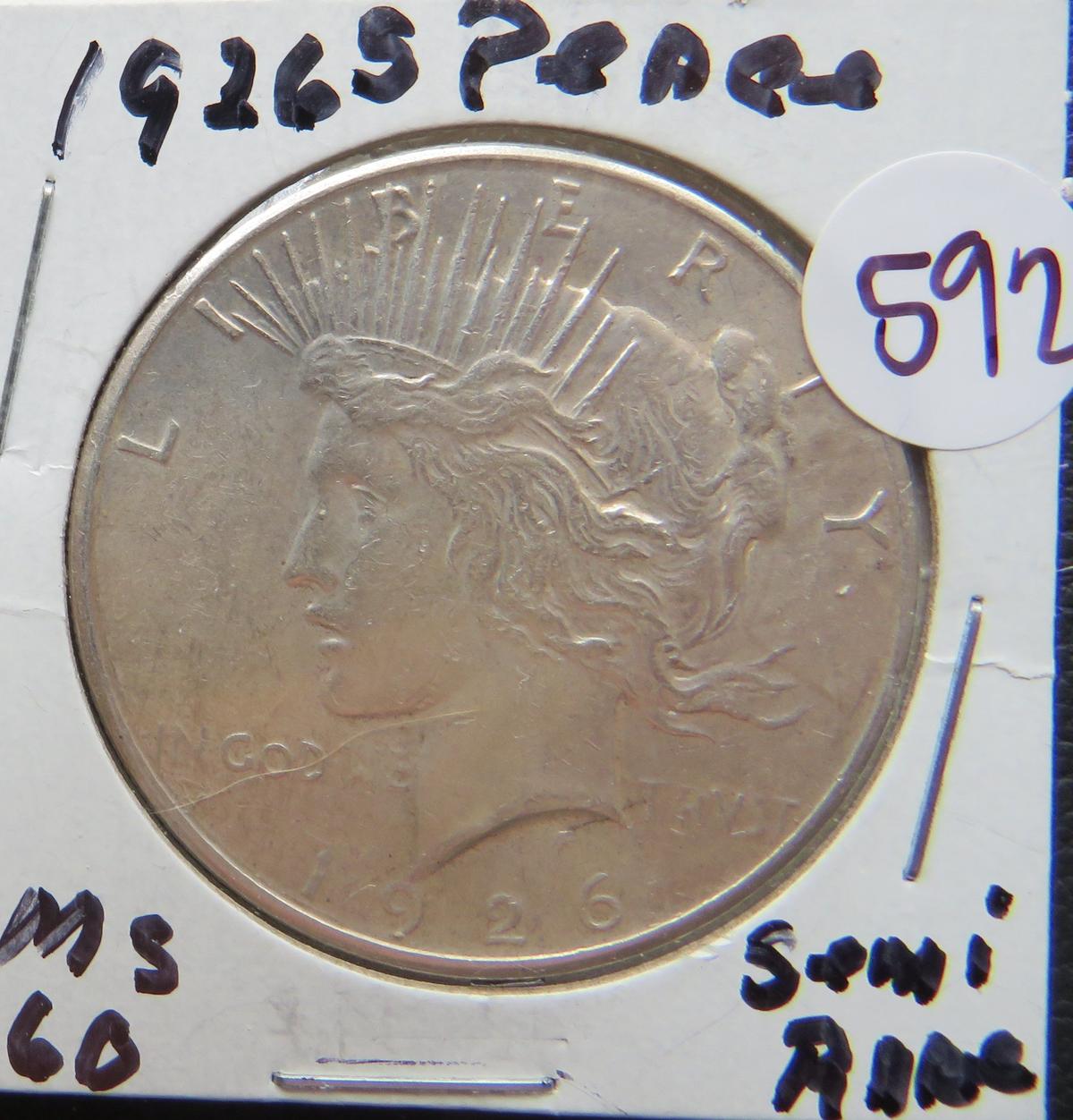 1926-S Peace Dollar