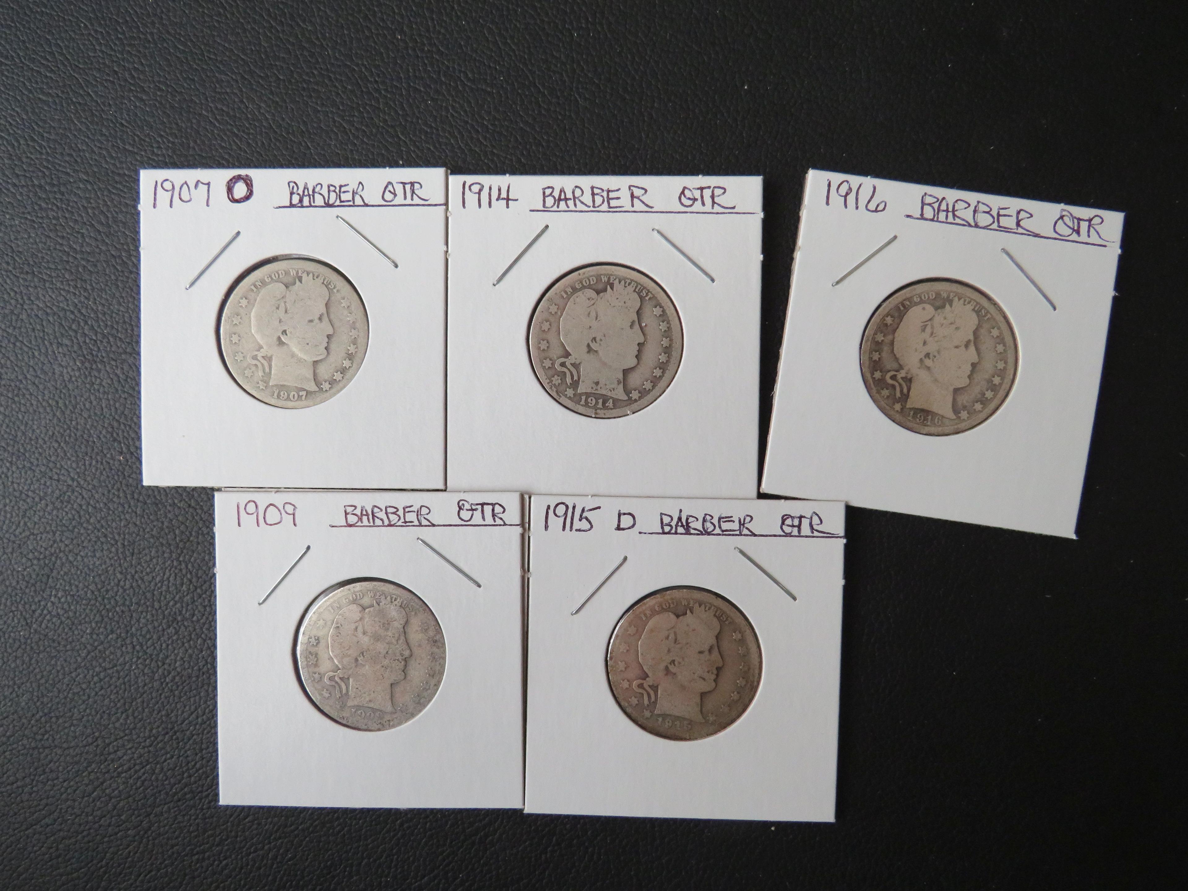 5 Barber Quarters