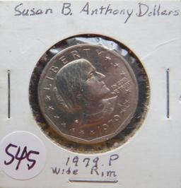 1979-P Susan B Anthony Dollar, Wide Rim