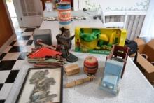 Assortment vintage toys