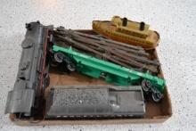 Vintage train cars and parts