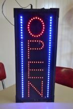 Light-up "open" sign