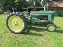 John Deere Model B Tractor with Umbrella