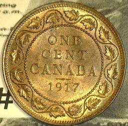 1917 George V Canada Large Cent, Choice BU.