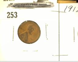 1911 D & 1912 S Lincoln Cents G-VG.