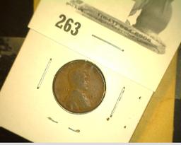 1922 D Semi-keydate Lincoln Cent, Good.