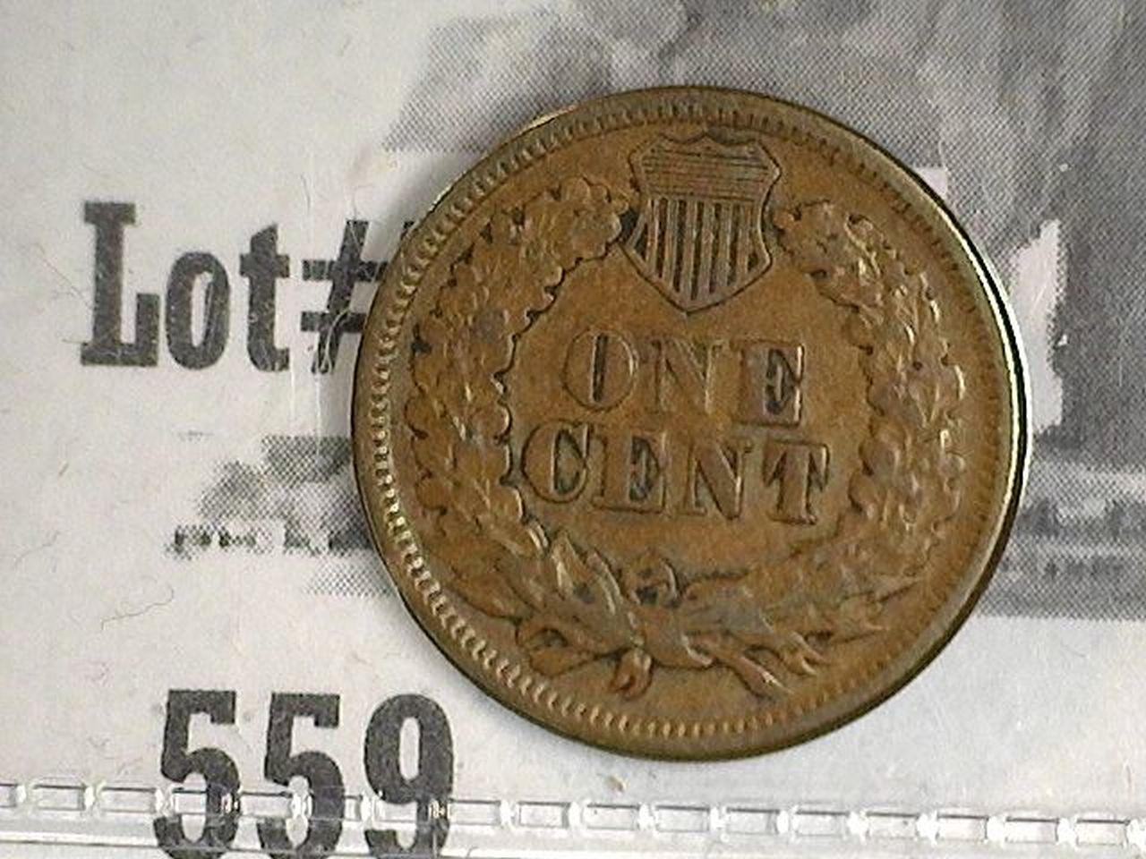 1865 Indian Head Cent VG.