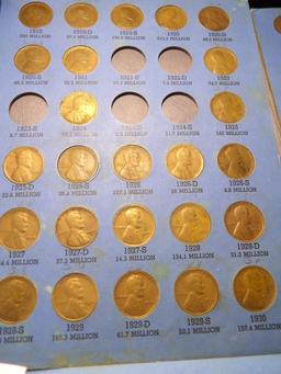 Partial Lincoln Cent Sets 1909-41 & 1941-74, 120-Coins. Inc, 1909, 09 VDB, 10S, 11D, 13D, 13S, 14S,