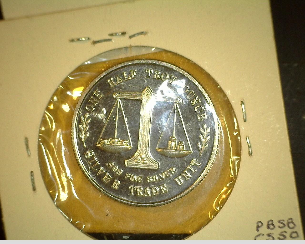 1983 Honor Citizen Award Jesse A. Helms, Silver Half Troy Ounce.