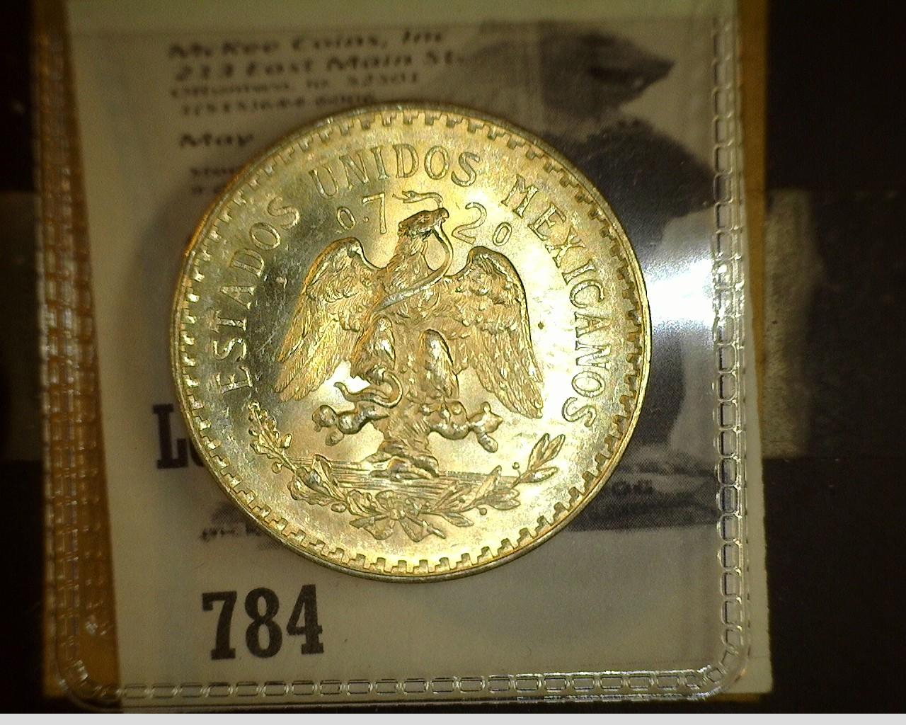 1932 Mexico Silver One Peso, Gem BU.