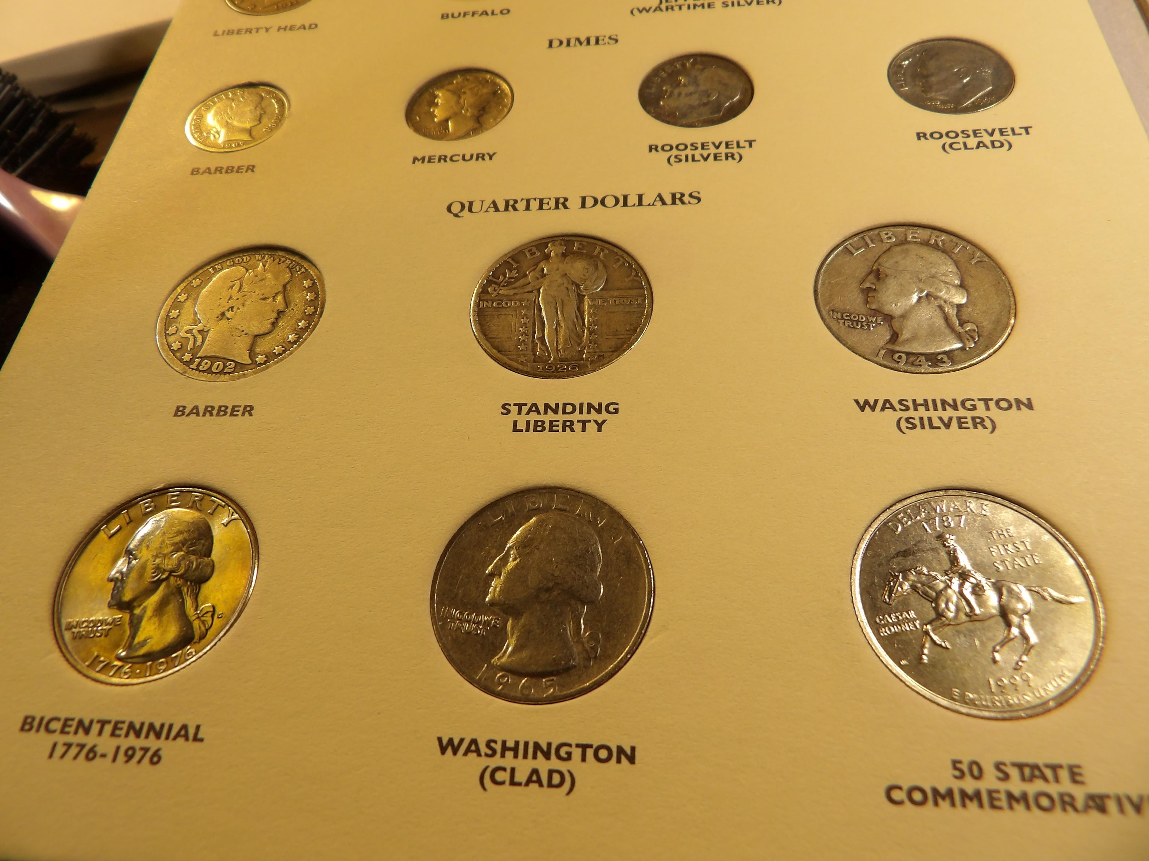 Twentieth Century Type Set with great looking coins in a Littleton Archival Album.