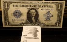 Series 1923 $1 Silver Certificate, High grade, Speelman & White.