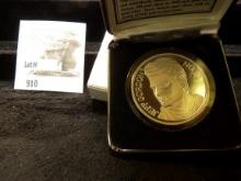 Jeff Gordon Proof One Troy Ounce .999 Fine Silver 1995 Nascar; Envir Mint in case and box.