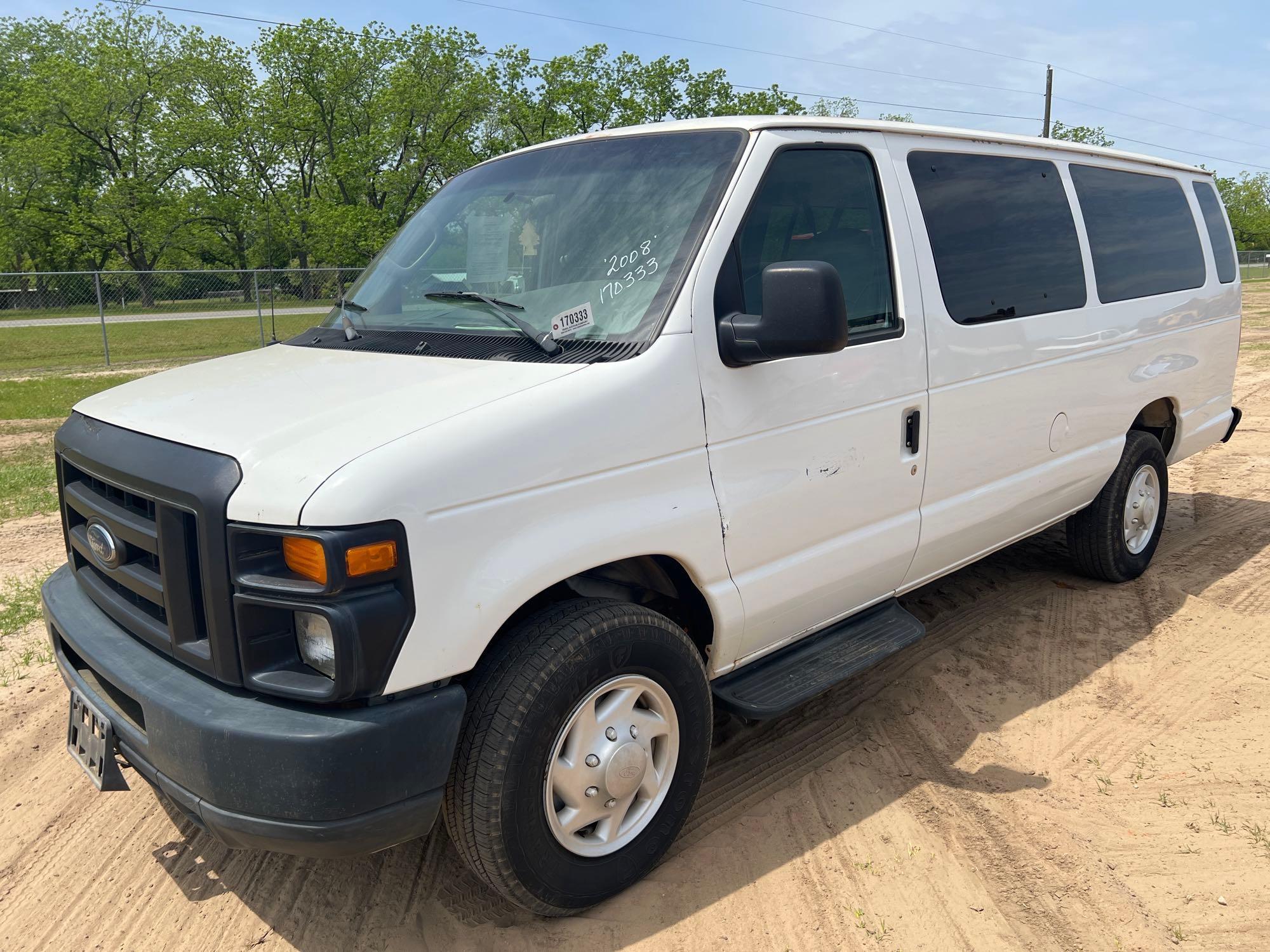 2008 FORD E-350 XL SUPER DUTY PASSENGER VAN